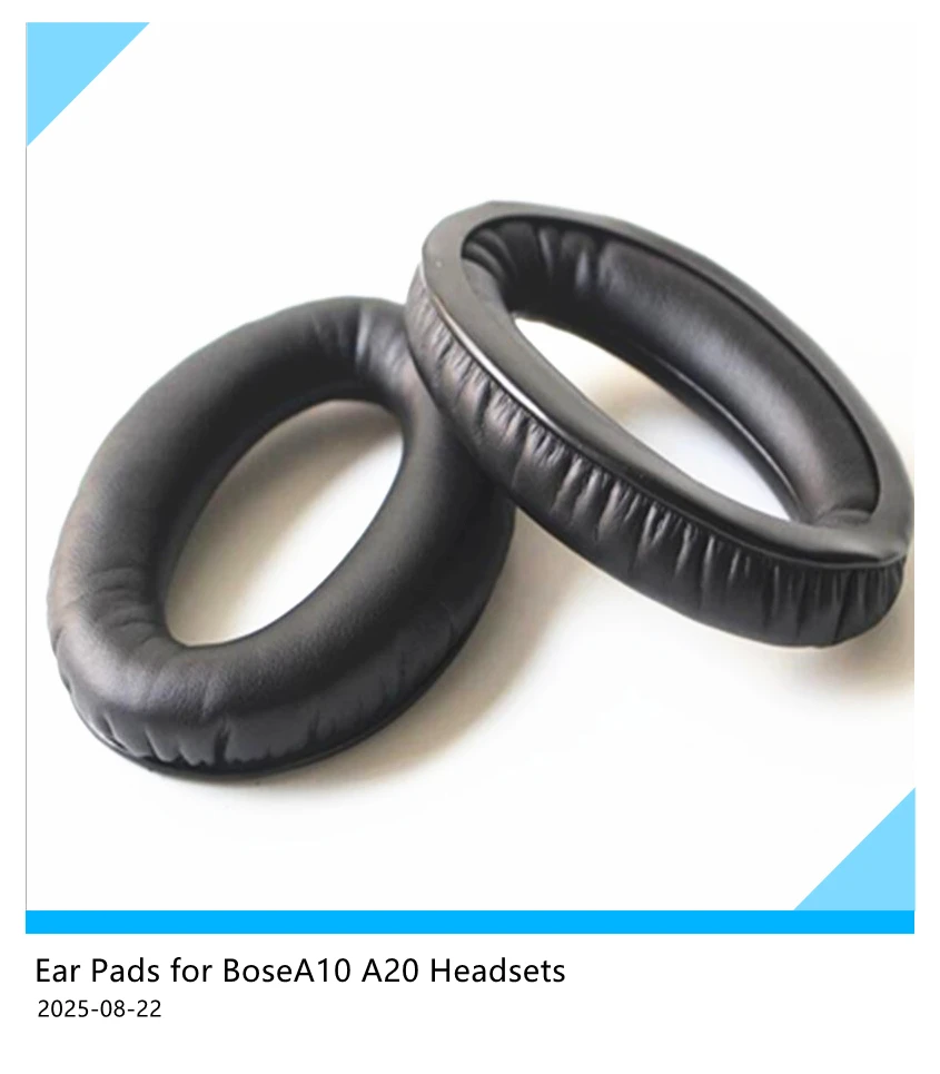 Almofadas de substituição para fones de ouvido compatíveis com Bose Aviation Headset X A10 A20