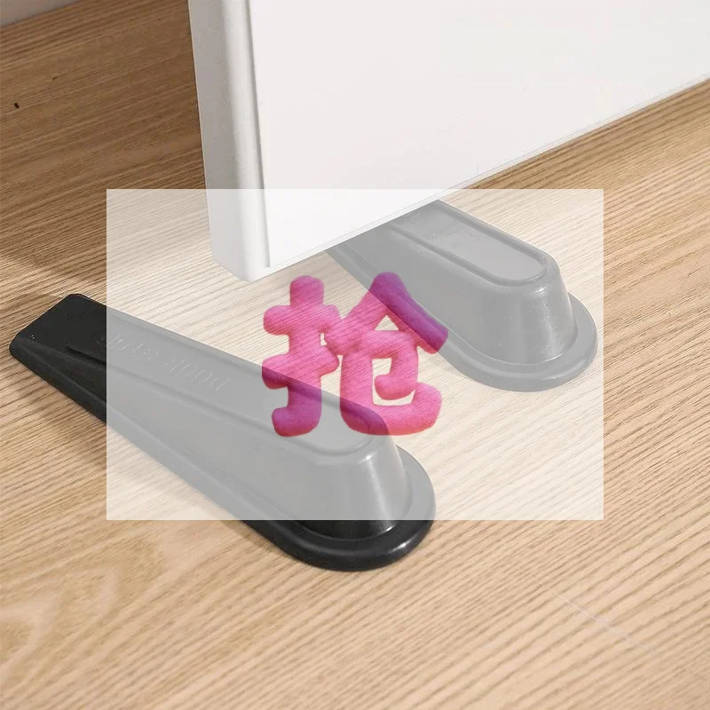 1Pcs Wedge Shape Buffers Door Holder Plastic/Rubber Door Stop Stoppers Non-Slip Base Heavy Duty Door Stopper For Office
