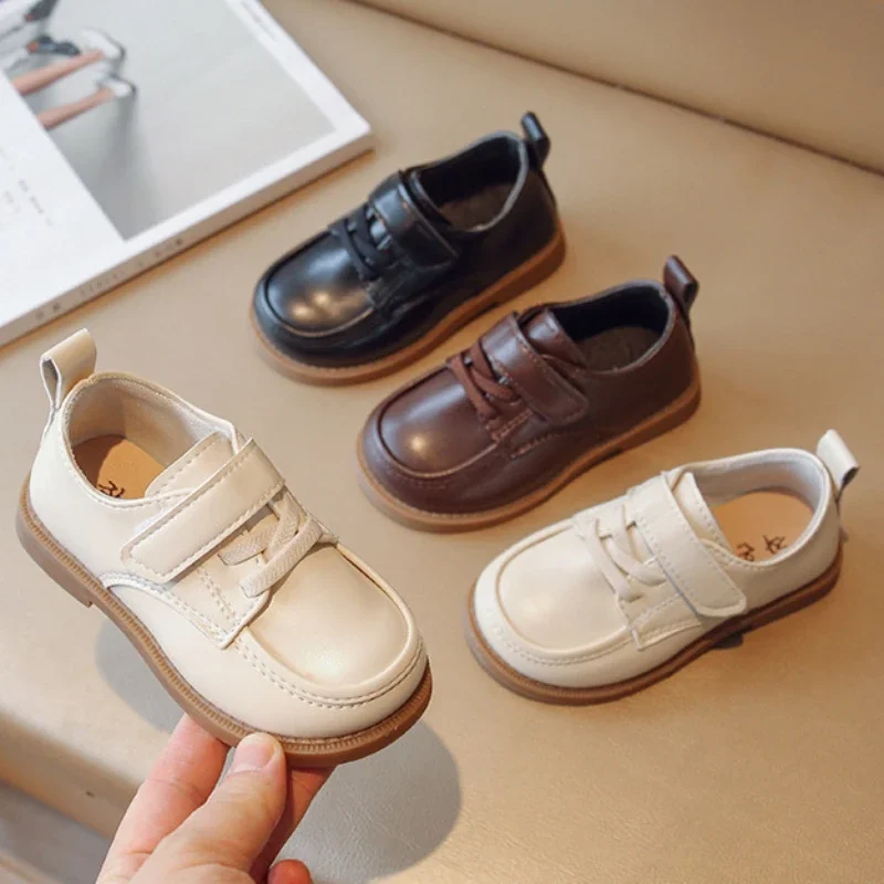 Baby Loafers Fashion Soft Bottom Boys Girls Leather Casual Shoes Breathable Flat Toddler Sneakers Child Moccasins