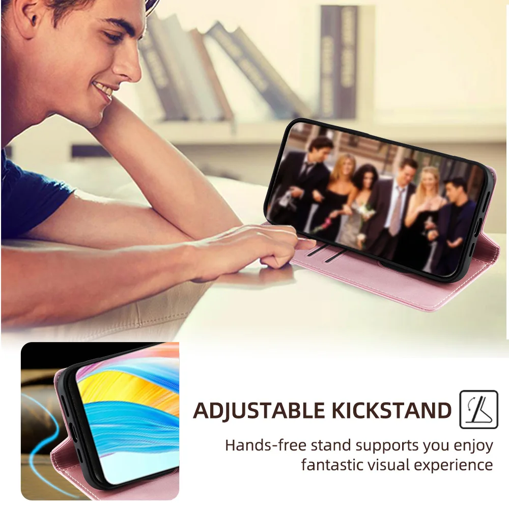 เคสโทรศัพท์หนังหรูหราแบบนุ่ม สำหรับ iPhone 17 16 Pro Max 16 15 14 Plus 13 12 Pro Max 11 ป้องกันการกระแทก พร้อมช่องใส่บัตร