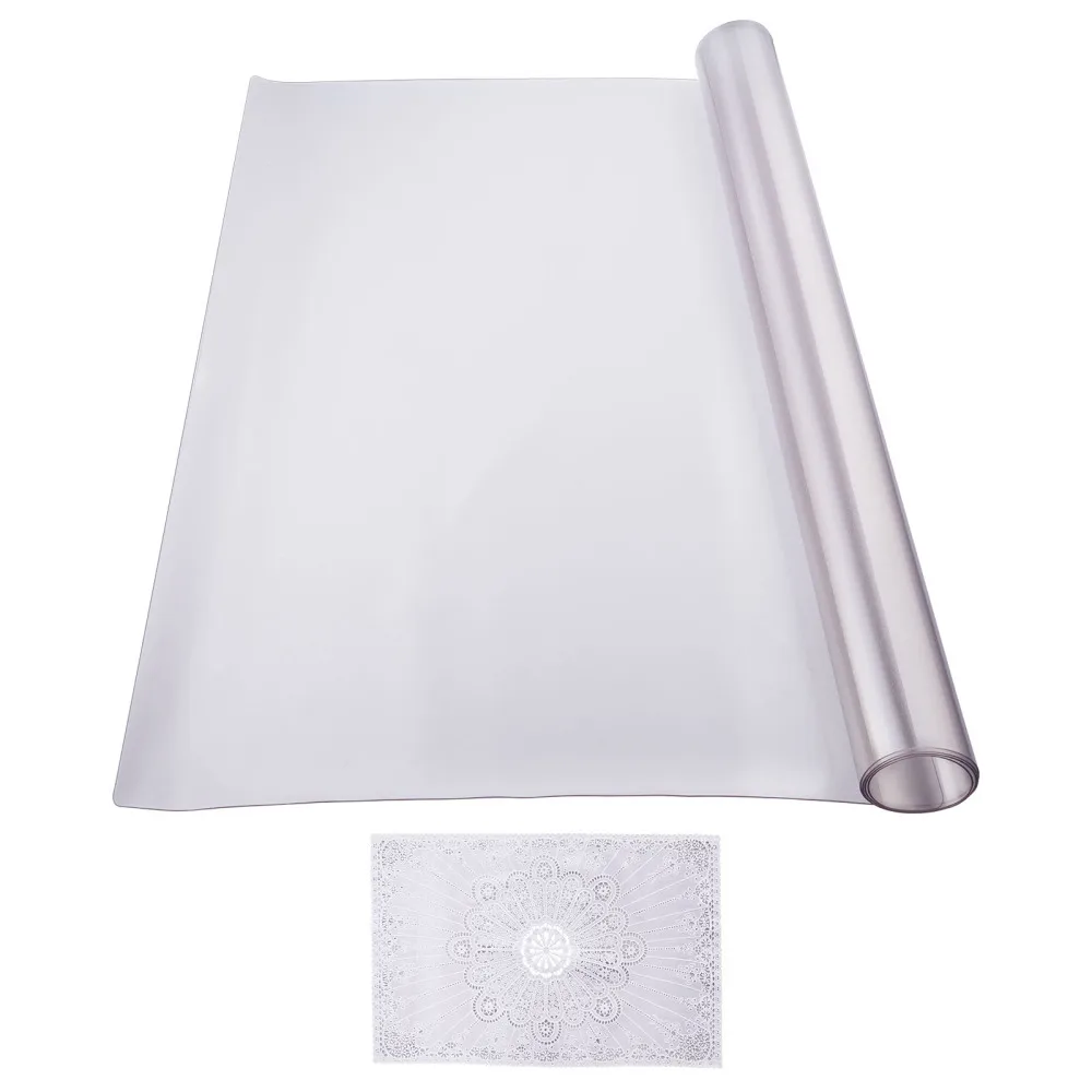 Thick PVC Desktop Protector, 42x60 Inches in Size, Frosted Plastic Desktop Protector. Scratch-resistant, Waterproof and Stain-resistant, Easy To Clean and Maintain. 1.5 Mm Thick, Ready for On-site Installation.