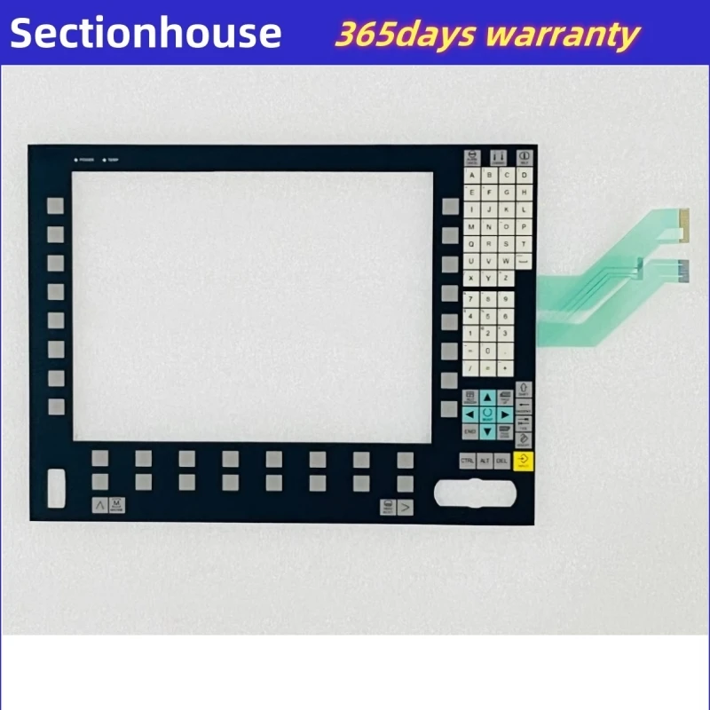 Nowa klawiatura kompatybilna OP015A/OP015A 6FC5203-0AF05-0AB0/0AA0/1AB1/1AB0 Folia ochronna i panel ze szkła hartowanego