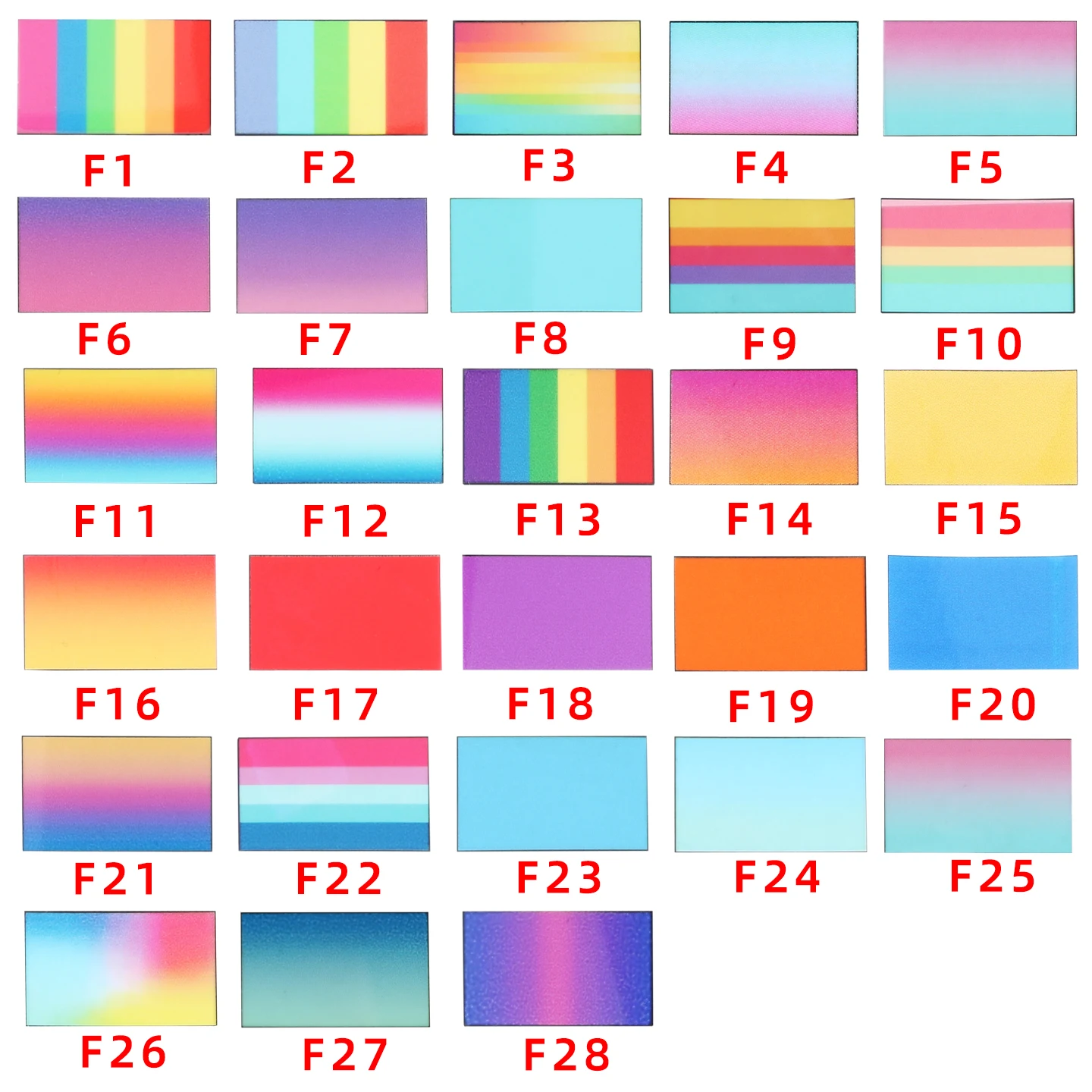 28 verschiedene Farbfolien für Display-Bildschirme, DIY-Aufkleber im Ins-Stil, HD-Folienaufkleber für Casio F91 A158 A159 A168 F105 – Detail 5