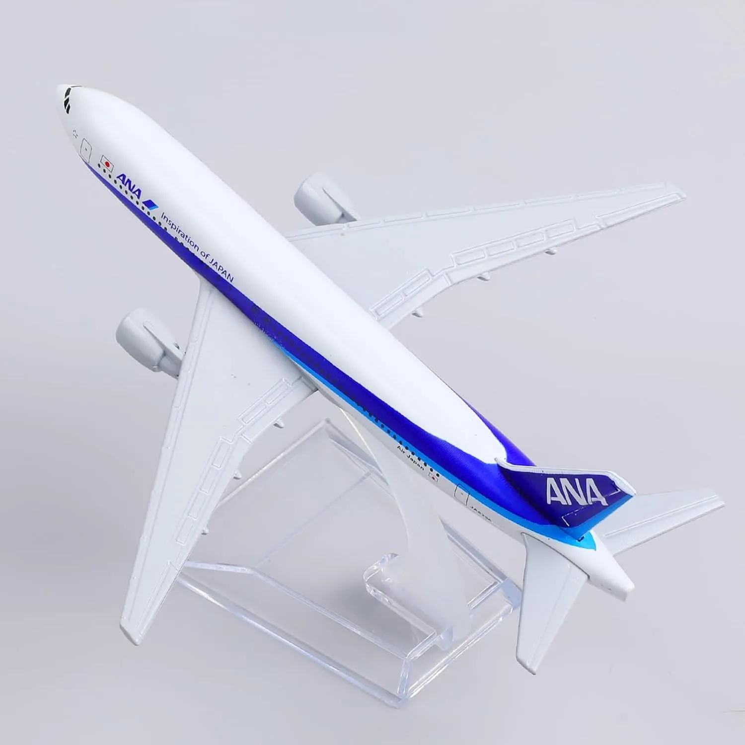 B777 ANA Airlines 1/400 Diecast Metal Airplane Model with Stand Display Collectible Model Kit for Aviation Enthusiast Gift