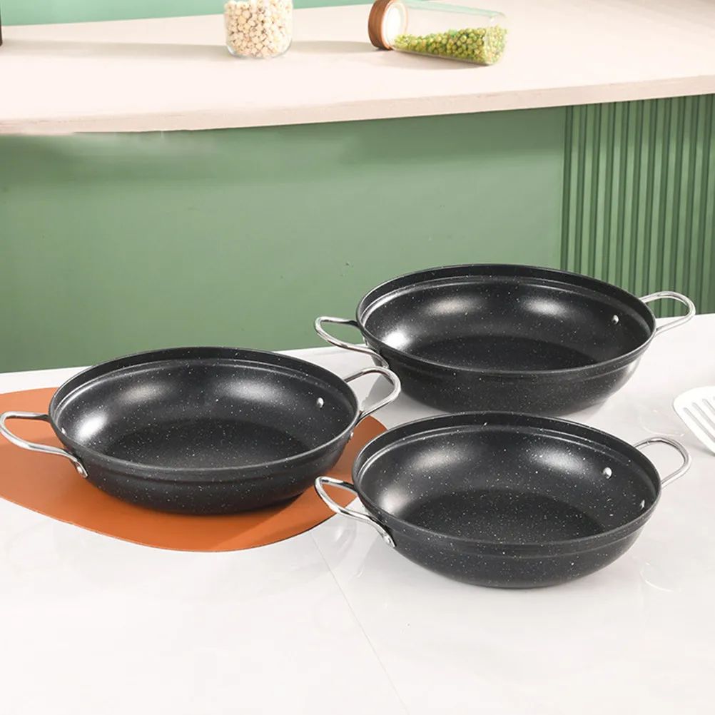 

Round 28cm Stainless Steel Dry Pot Stone Small Hot Pot Korean Ramen Pan Cookware for Kitchen Stainless Steel Wok