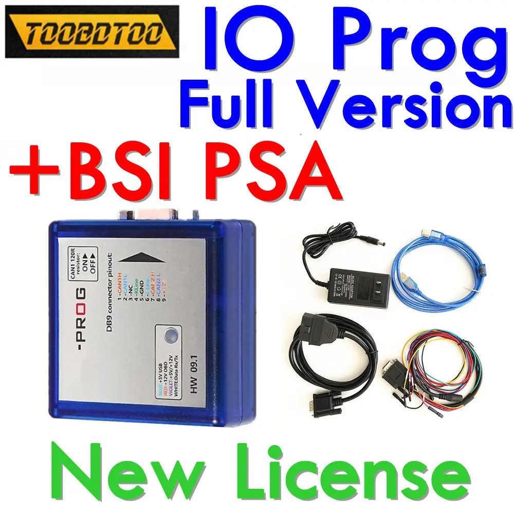 Full IO PROG ECU TCM BCM &EPS Programmer BD9 Connector Pinout I/O Terminal io prog ECU Programmer HW 09.1FLASH EEPROM Memory