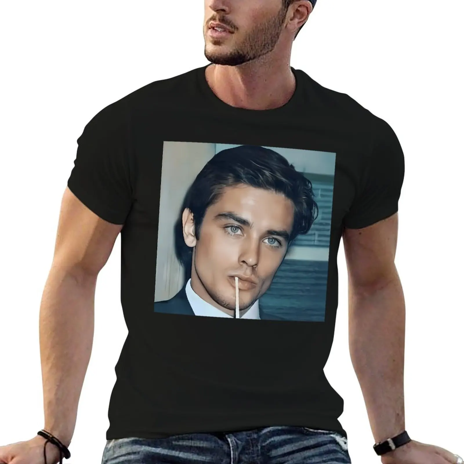 

man shirts t white man Delon graphic shirt pack T-Shirt t for Alain