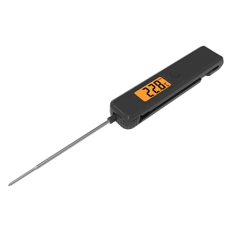 [A92P!】 Foldable Stainless Steel Probe Digital Food Thermometer For Cooking, BBQ And Baking