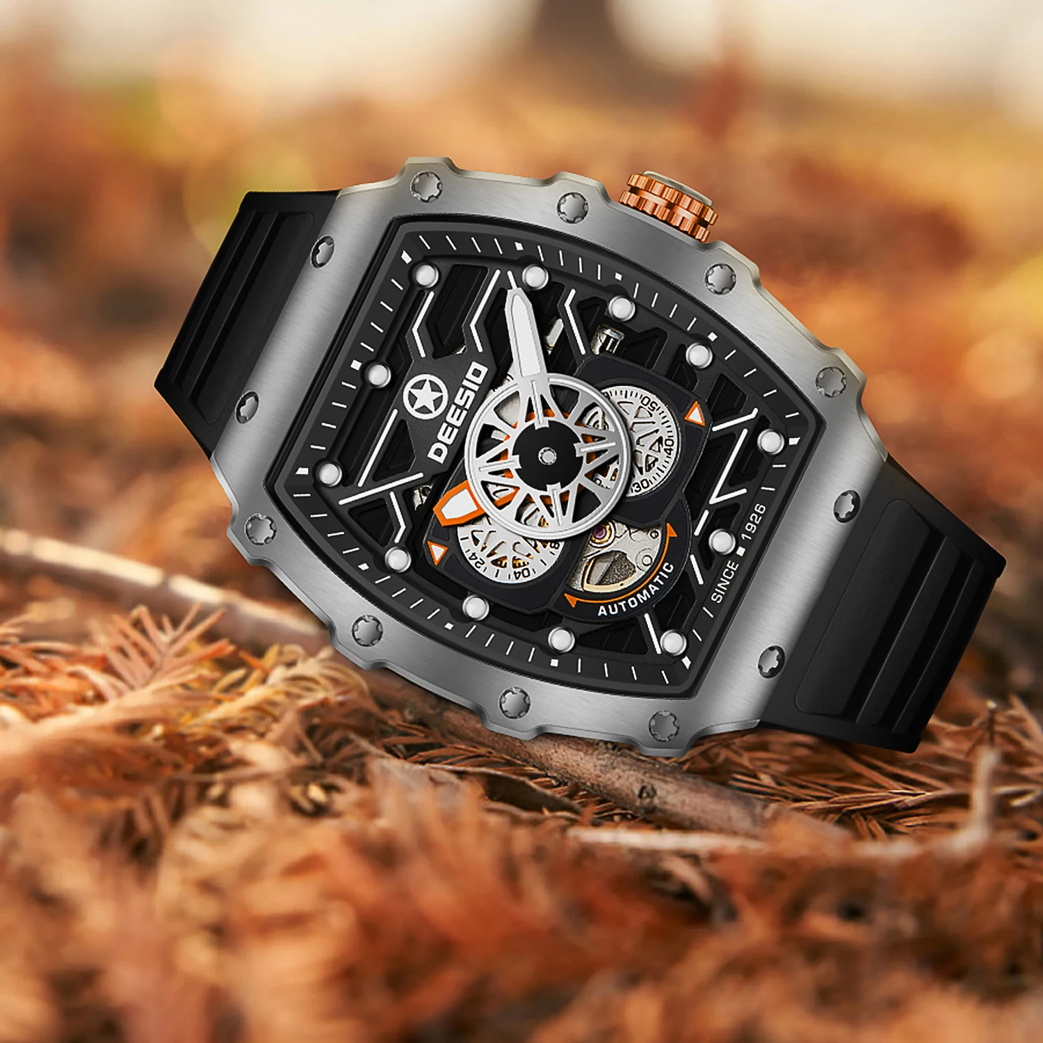 Reloj GMT automático Deesio para hombre con movimiento japonés MIYOTA 82S7, Esfera luminosa, reloj deportivo de lujo resistente al agua, regalo para él