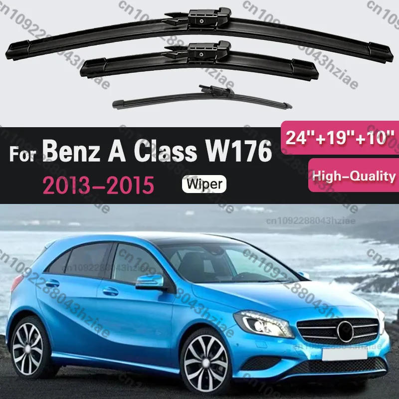 For Mercedes Benz A Class W176 2013 2014 2015 AMG A Klasse A200 A180 A160 A45 Front Rear Wiper Blades Brushes Cutter Accessories