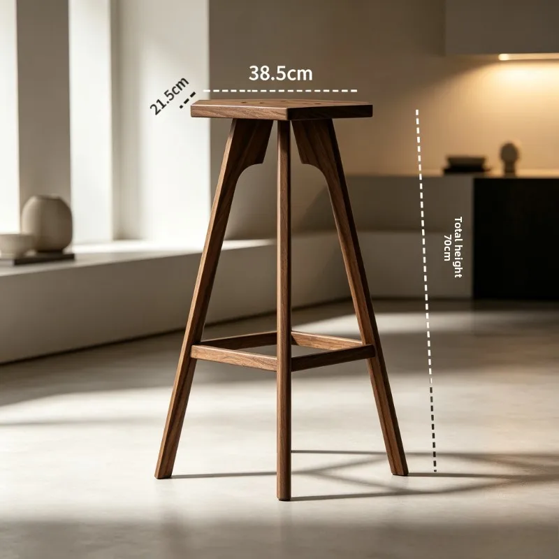 Wood Speaker Isolation Stand, Anti-Vibration Floor Standing Rack, Non-Slip Bottom Solid Wood Audio Rack for Bookshelf Speakers