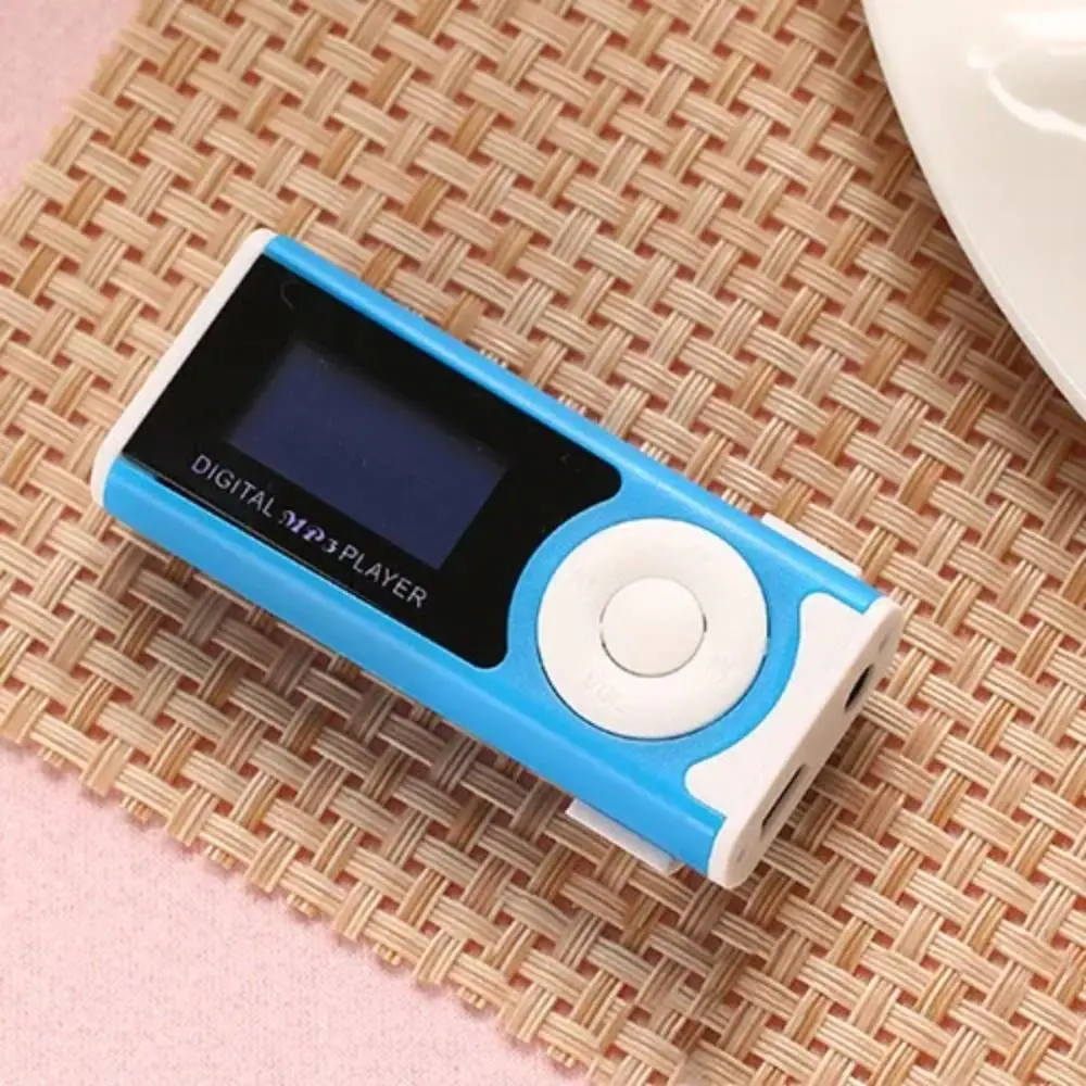 Lossless Sound Portable Mini MP3 Player with LCD Screen Card Slot USB MP3 Music Players Metal Clip Slim Student Walkman