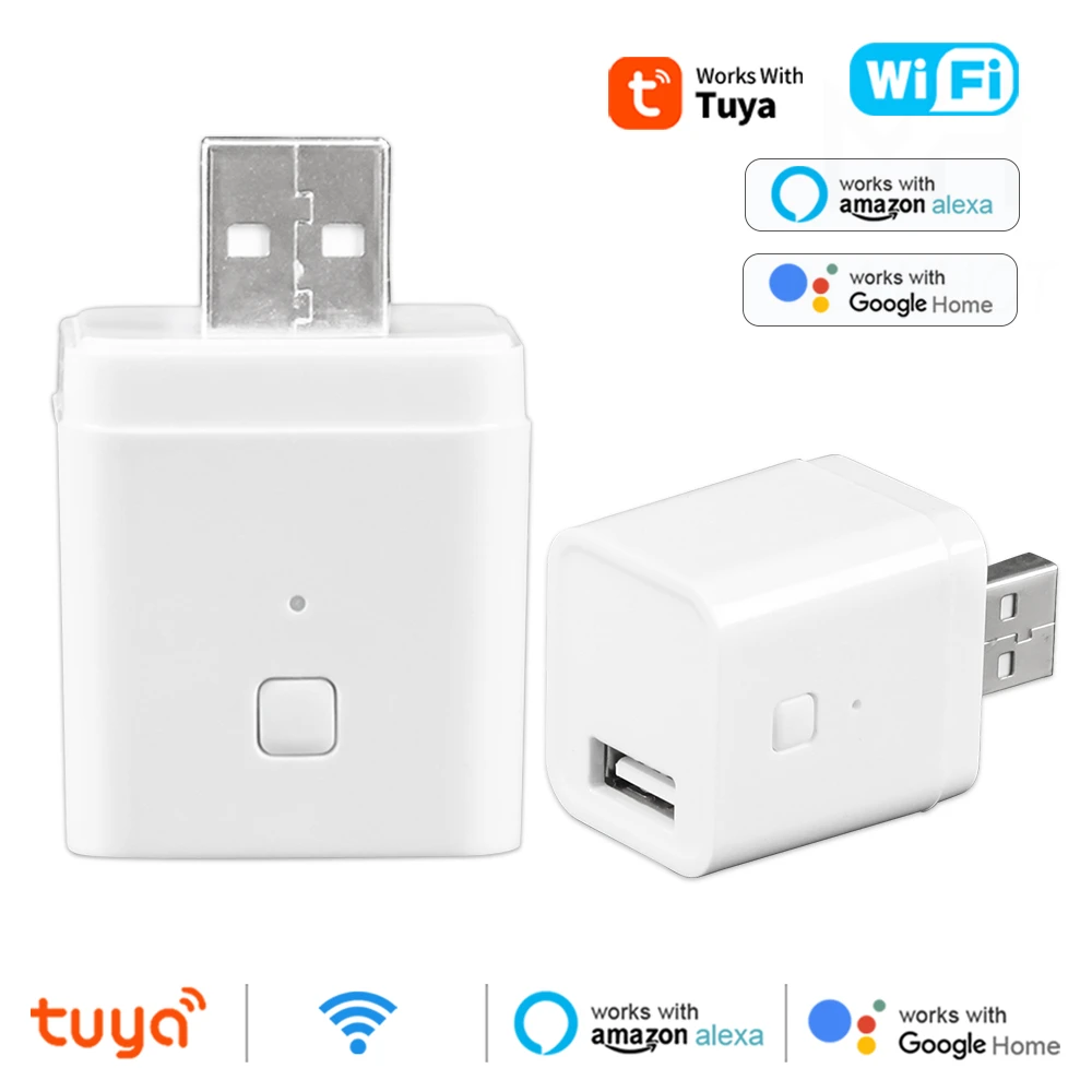 Tuya WiFi Micro USB Adaptor 5V WiFi USB Power Adaptor Smart Timing Charge Plug Works with Alexa Google Assistant Yandex Alice