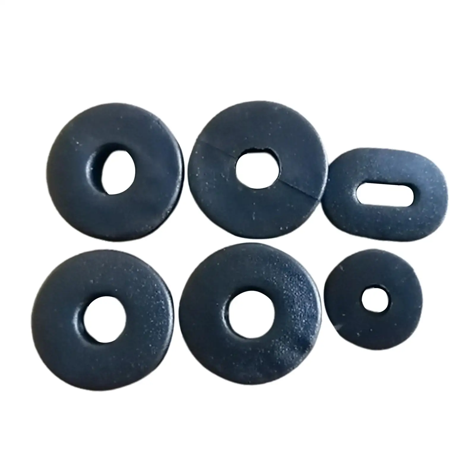 6pcs Performance Rubber Side Cover Grommet Eyelet Ring Replacement for Suzuki GN125 GN125 HJ125 HJ125-K3