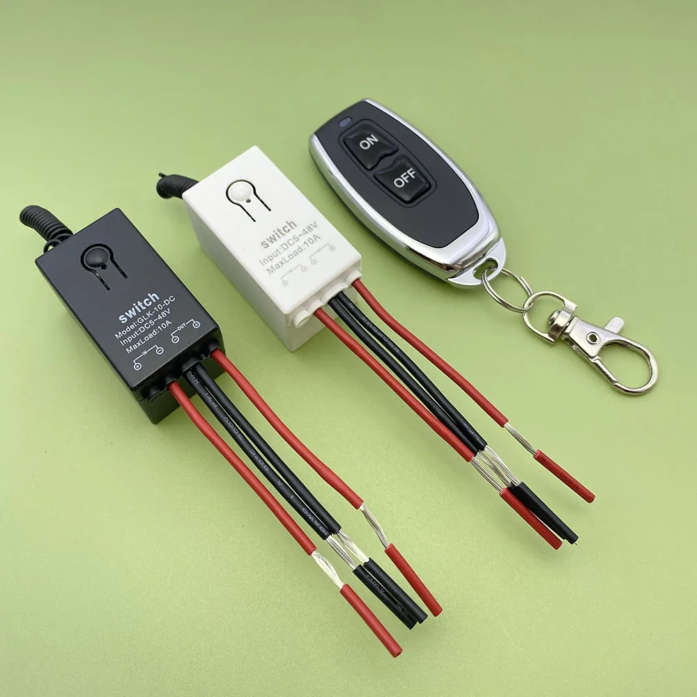DC5-48V single channel wireless remote control switch,212V low-power lamp record discussion,motor remote controller power on/off