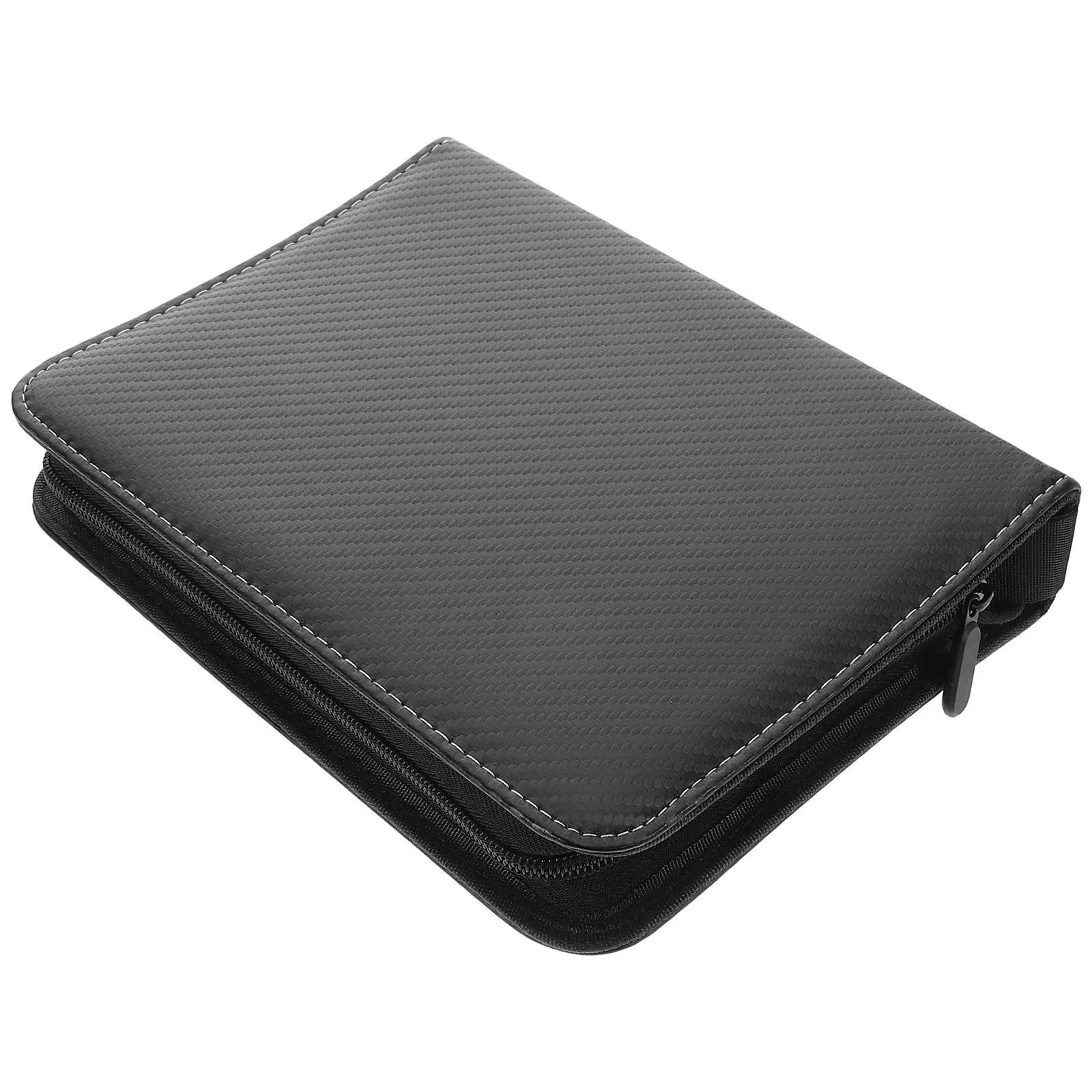 

Professional Trading Cards Binder with Multiple Pockets Zippered Closure PU Material Compact Card Collection Folder Sports