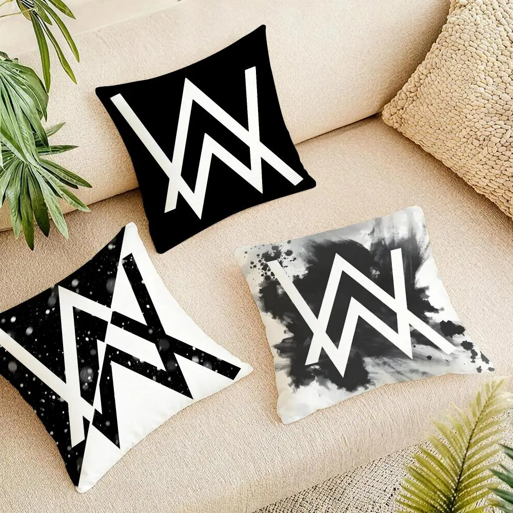 Singer A-alan Walker Cushion Cover Organic Linen Square Pillow Case Durable Non-Allergenic And Kind To Skin
