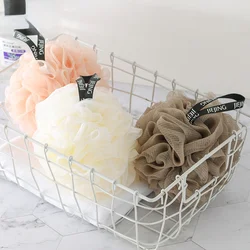 Mesh Bath Cleaning Brush Shower Puffs Soft Sponge Balls Body Cleaner Exfoliating Scrubbers Bath Flower Bathing Accessories Green