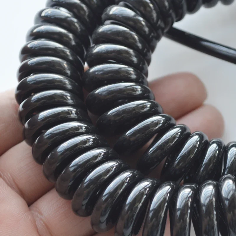 4PIN 5M Spring Cable Telescopic Wire Spiral Stretchable Extension  for Bus Turck Van Lorry RV Monitor DVR TV Camera Connection