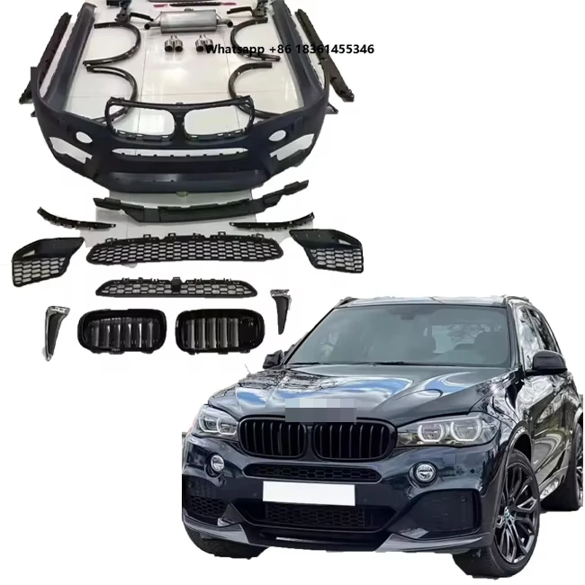 

For X5 F15 2013-2018 Car Body Kit Upgrade to X5m Style with Bumper Grille