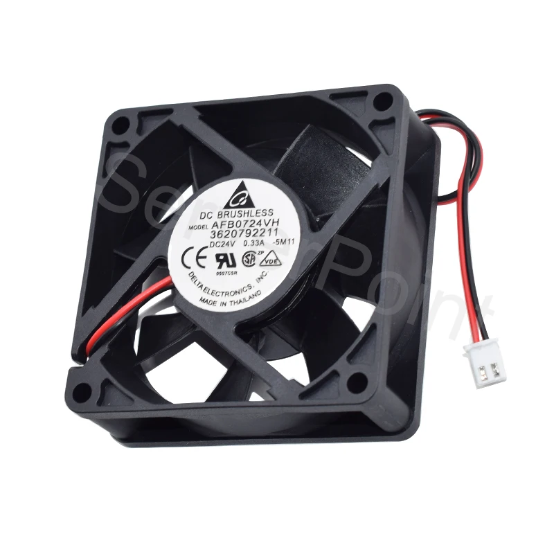 Well Tested Cooler AFB0724VH 3620792211 7025 DC24V 0.33A 7CM 3-Line Square Cooling Fan For DELTA