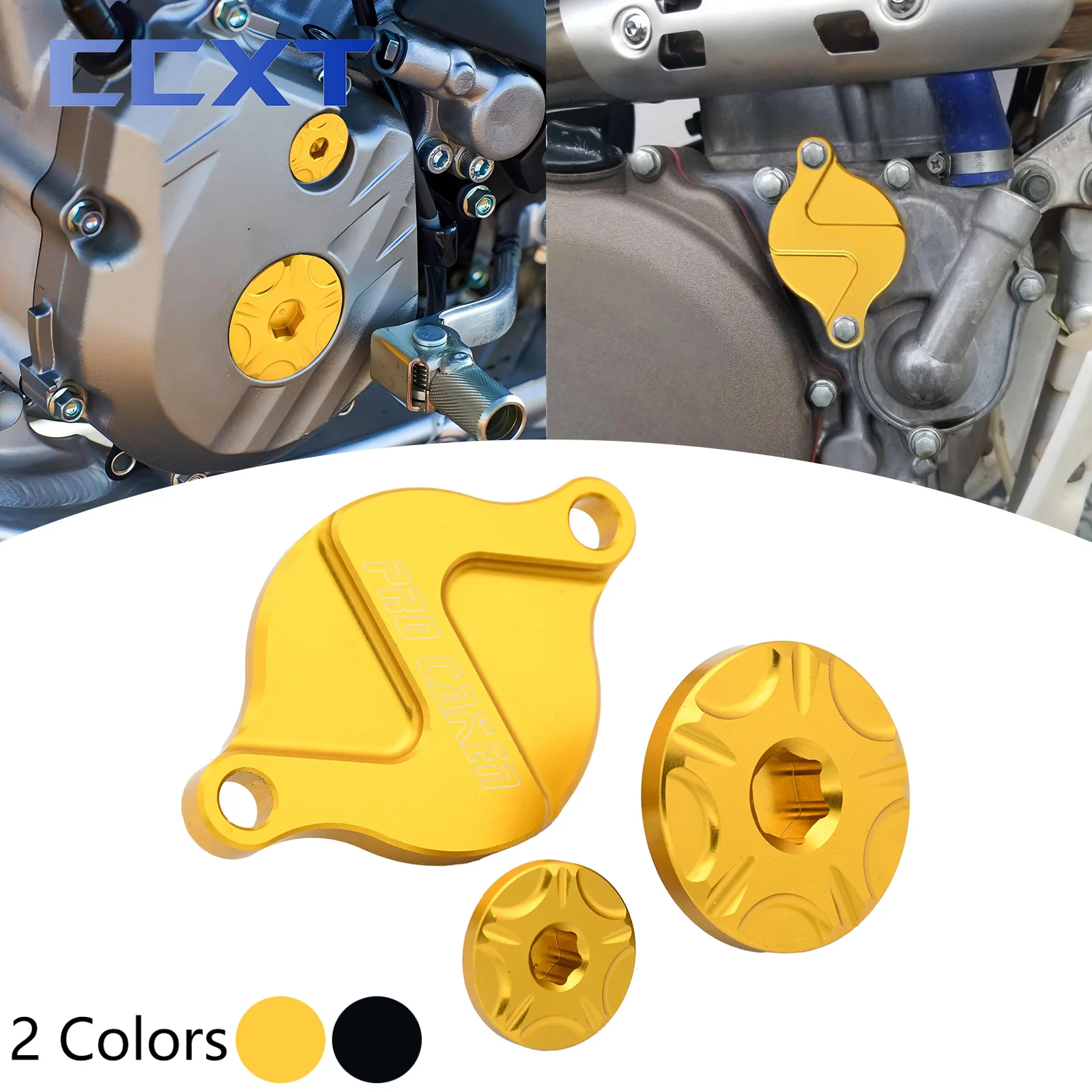 Motorcycle CNC Engine Oil Filter Cover Cap Engine Timing Bolts Set For Suzuki RMZ450 RMZ250 2005-2019 RMX450Z 2010-2018 2019