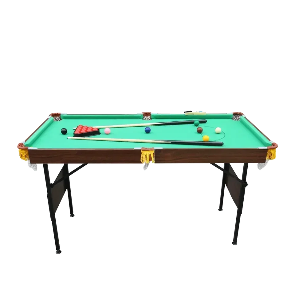 Customizable 4.5ft Collapsible Pool Table: Perfect Indoor Snooker Fun For Teenagers With