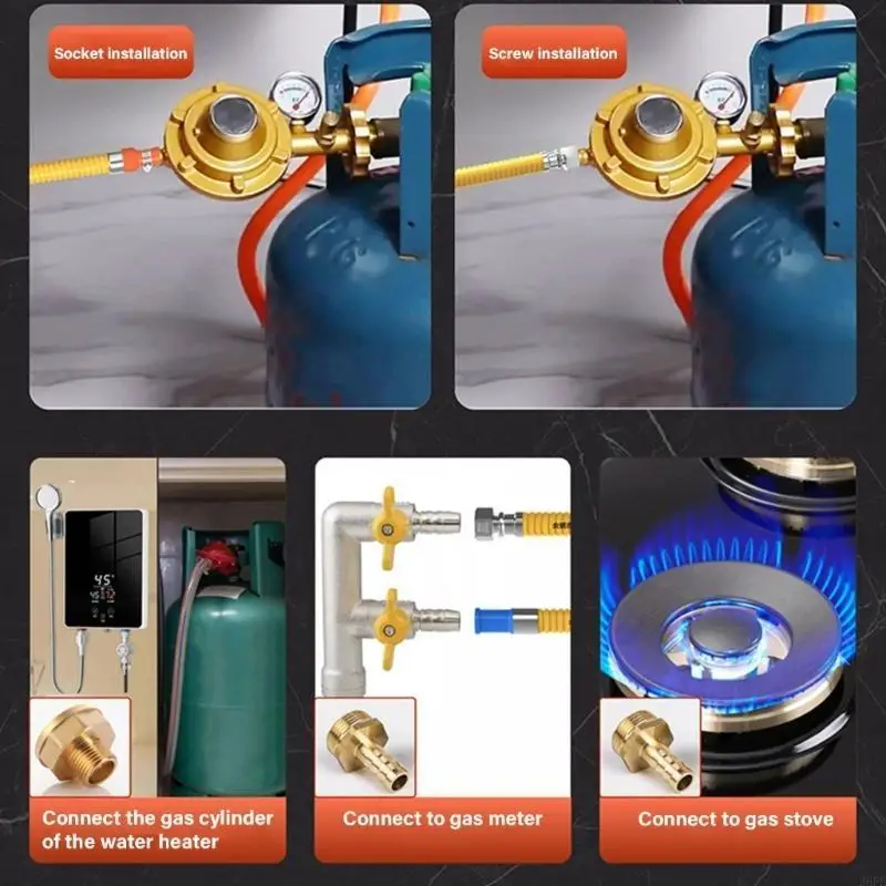 J6PE Gas Línea Corrugada Manguera tubos Propano Manguera Conversión gas natural flexible