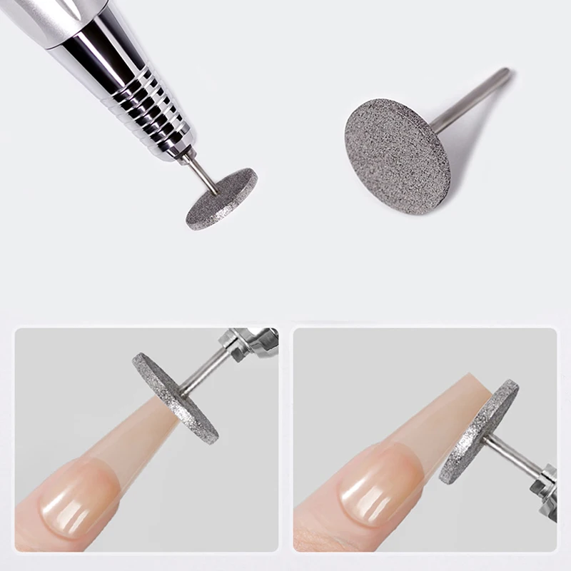 Diamante prego broca fresa para manicure, máquina polidora flexível, lixa elétrica unha, ferramentas de arte, bit