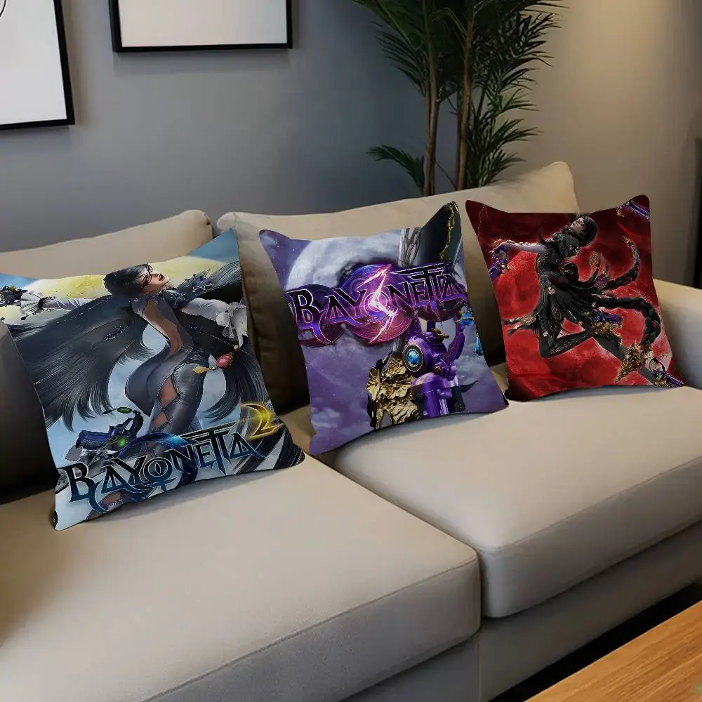 Game Bayonetta 3 Classic Cushion Cover Inches Farmhouse Decor Home Throw Pillow Covers for Couch Decorations