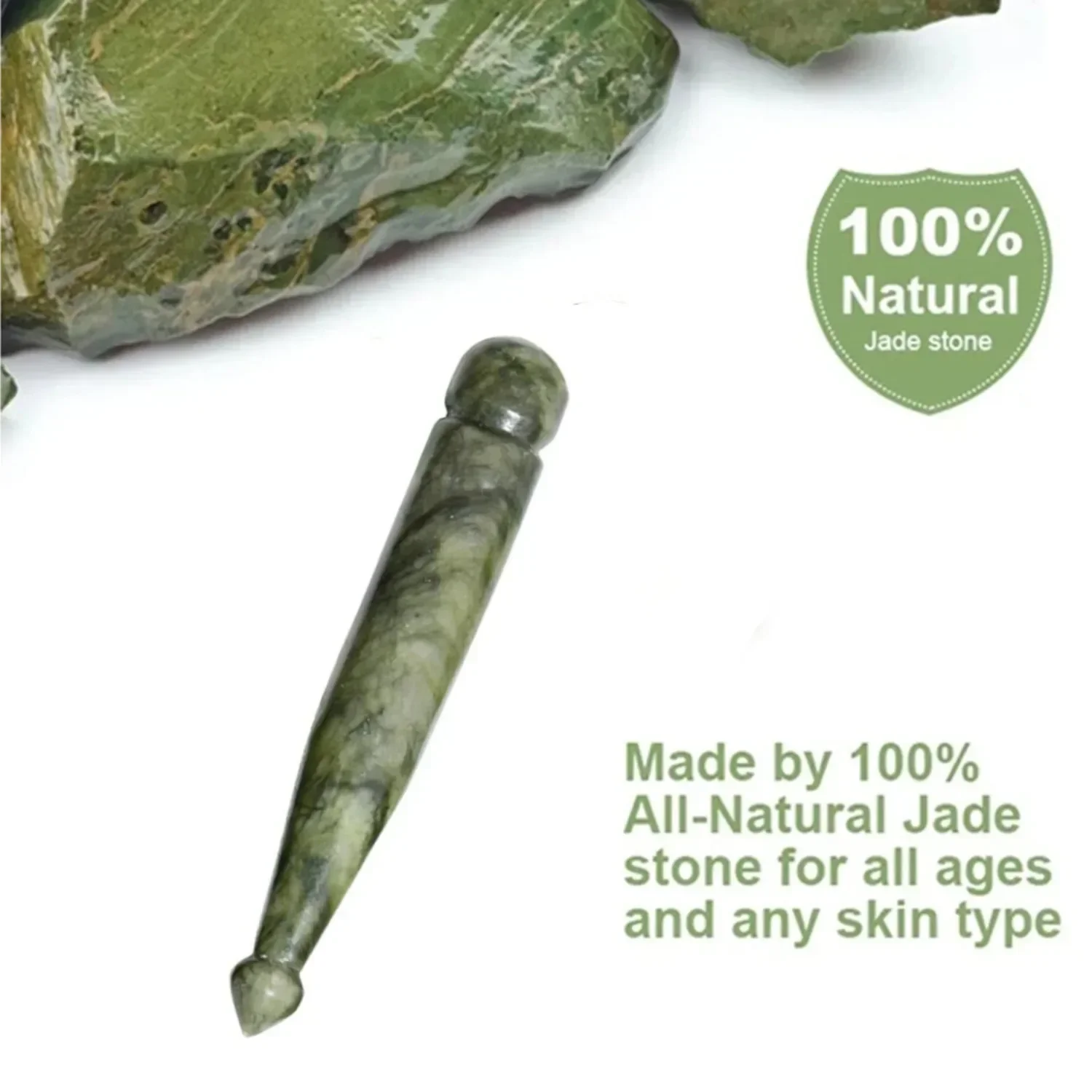 Jade Trigger Point Acupressure Gua Sha Acupuncture Pen Body Relax Self Massage Deep Tissue Tool Reduce Muscle Soreness