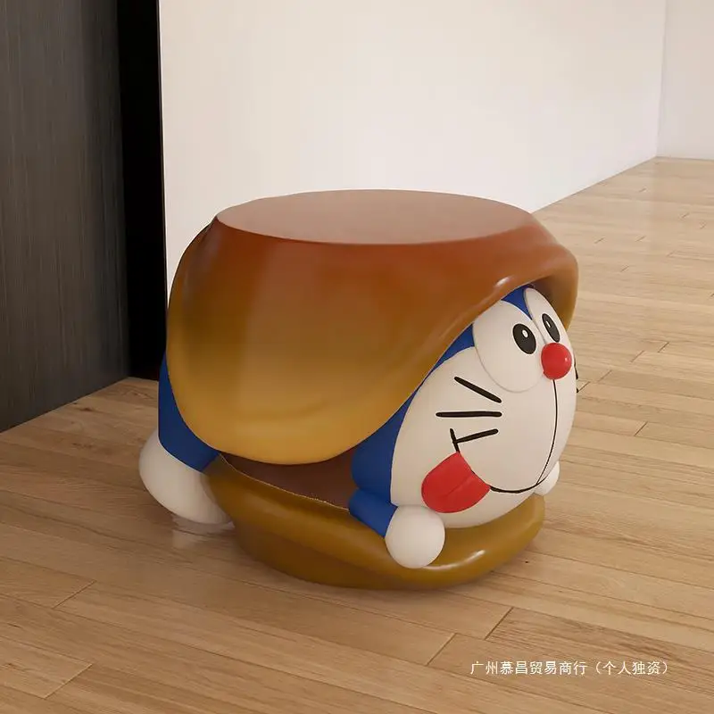 Doraemon Change Shoes Stool Makeup Stool Household Entrance Door Entrance Living Room Sofa Stool Moving Decoration Gift