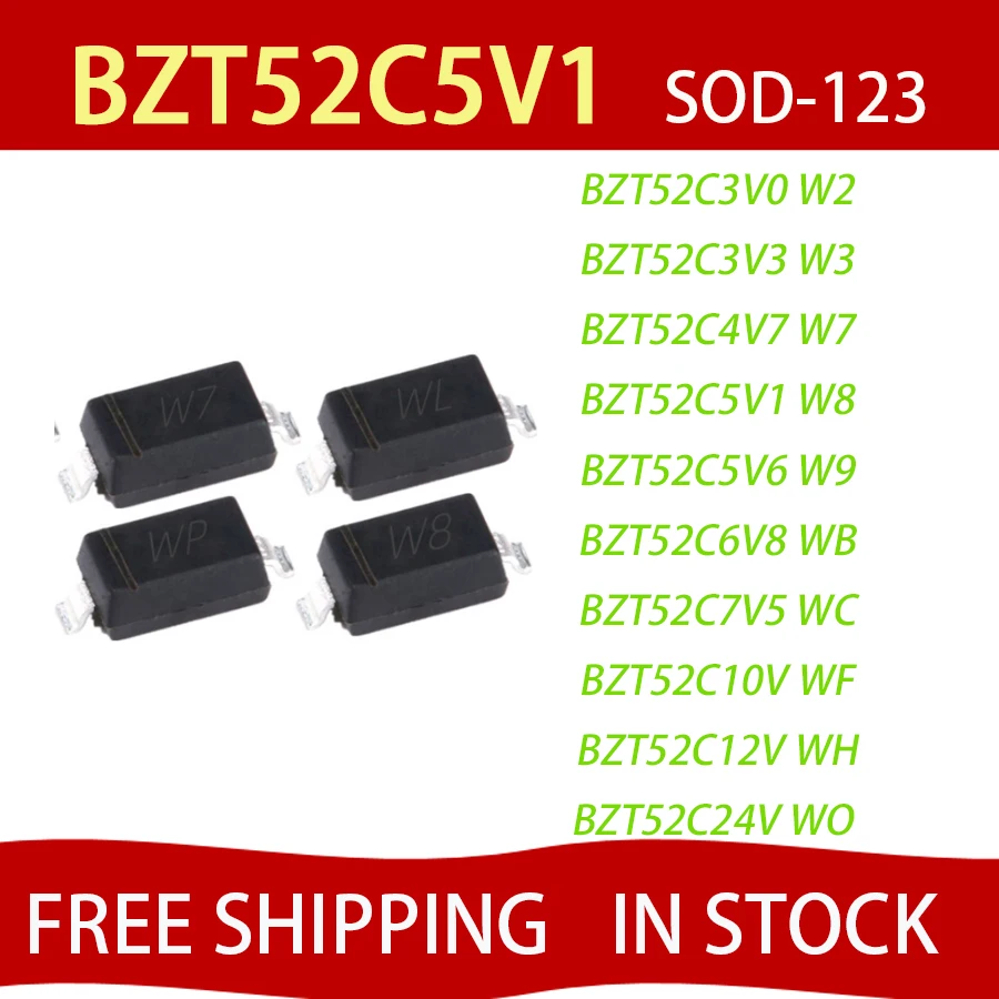 10pcs BZX84C6V8 BZX84C7V5 BZX84C8V2 BZX84C9V1 BZX84C10 BZX84C12 BZX84C15 BZX84C16 BZX84C20 BZX84C24 SOT-23