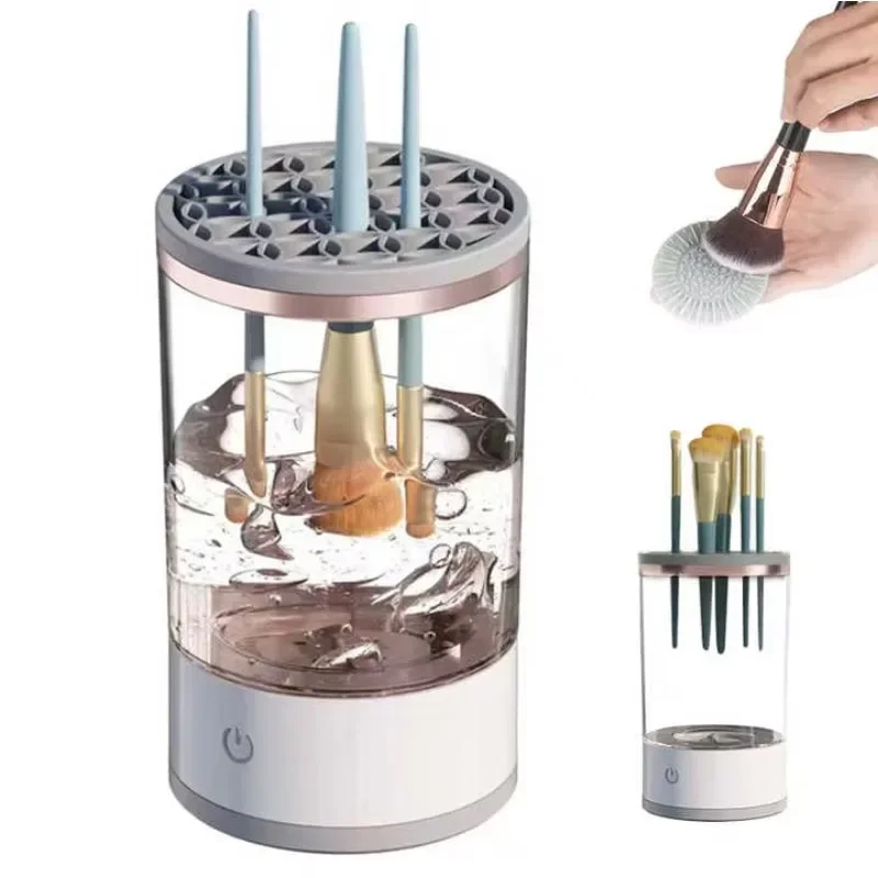 3 in 1 Automatic USB Portable Rotary Makeup Brush Cleaner