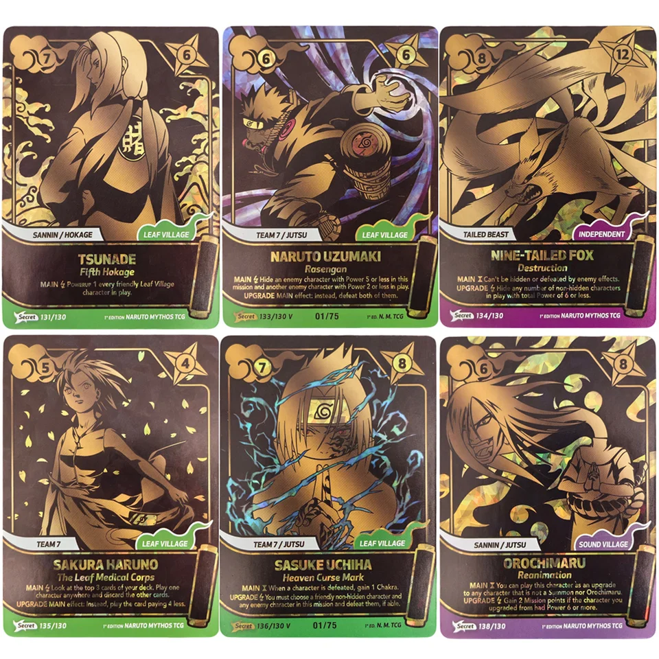 Proxy Naruto Mythos TCG Ecret Variant Golden Finish Tsunade