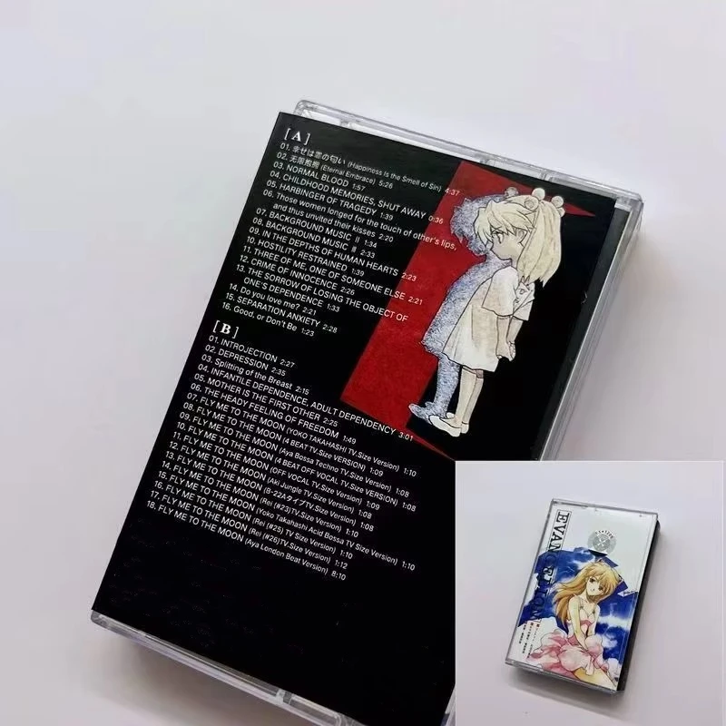 Anime NEON GENESIS EVANGELION EVA Sagisu Shiro Musik Tape Greatest Hits OST Album One Last Kiss Kassette Cosplay Soundtracks Box – Detail 9