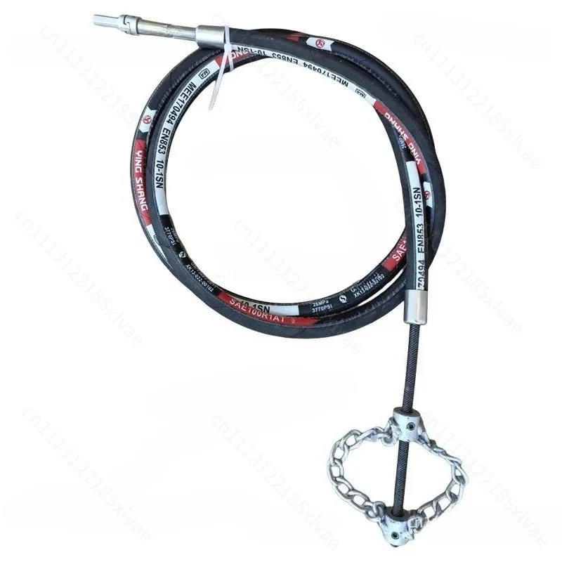Sewer Pipeline Cleaning Drain Unblocker, Electric Drill Chain Type Pipe Dredger With Spring Chain Drill Bit Rotary Hinge