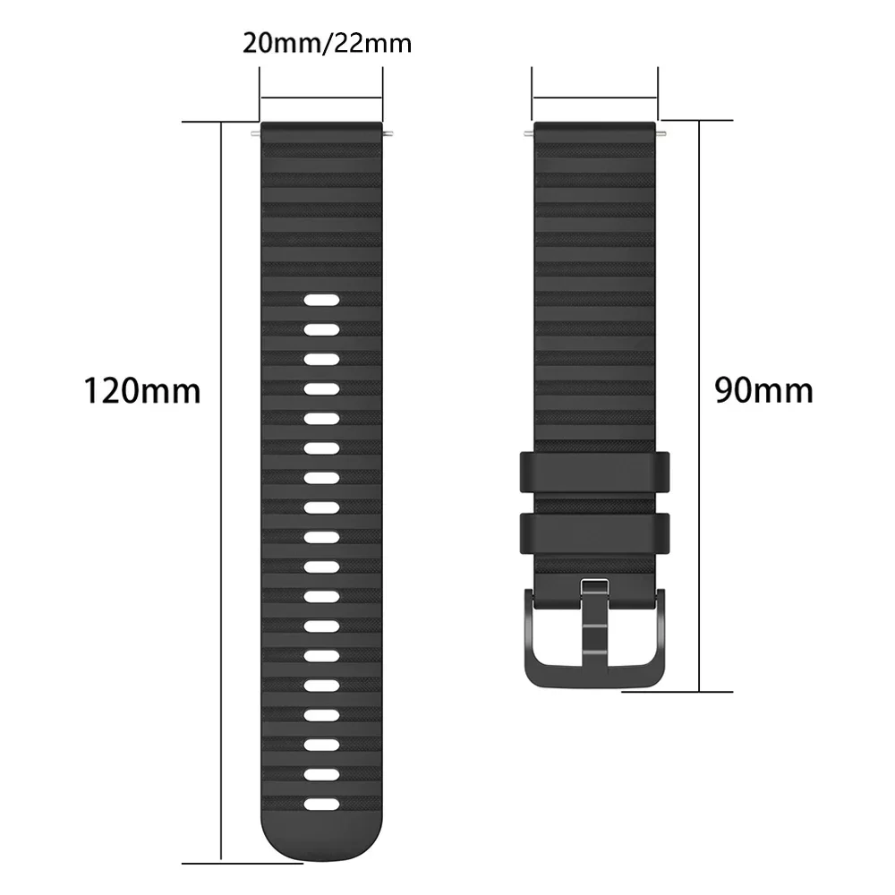 20mm 22mm Silicone Strap For Garmin Venu 3 2 Band Forerunner 265 255 165 M Vivoactive 4 Bracelet Venu Sq2 Plus Approach S50 Belt