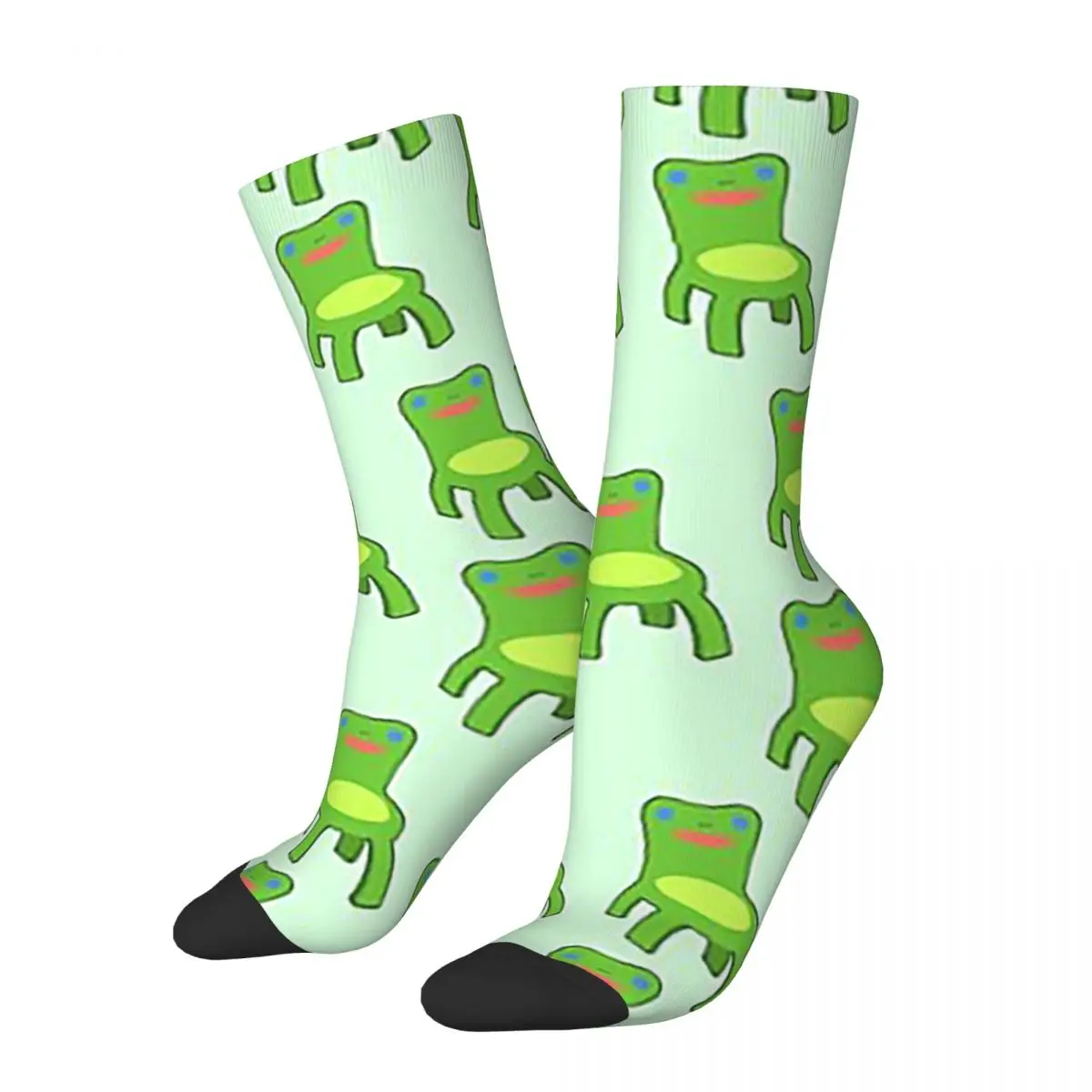 Classic Froggy Chair Outlined Socks High Quality Stockings All Season Long Socks Accessories for Unisex Birthday Present