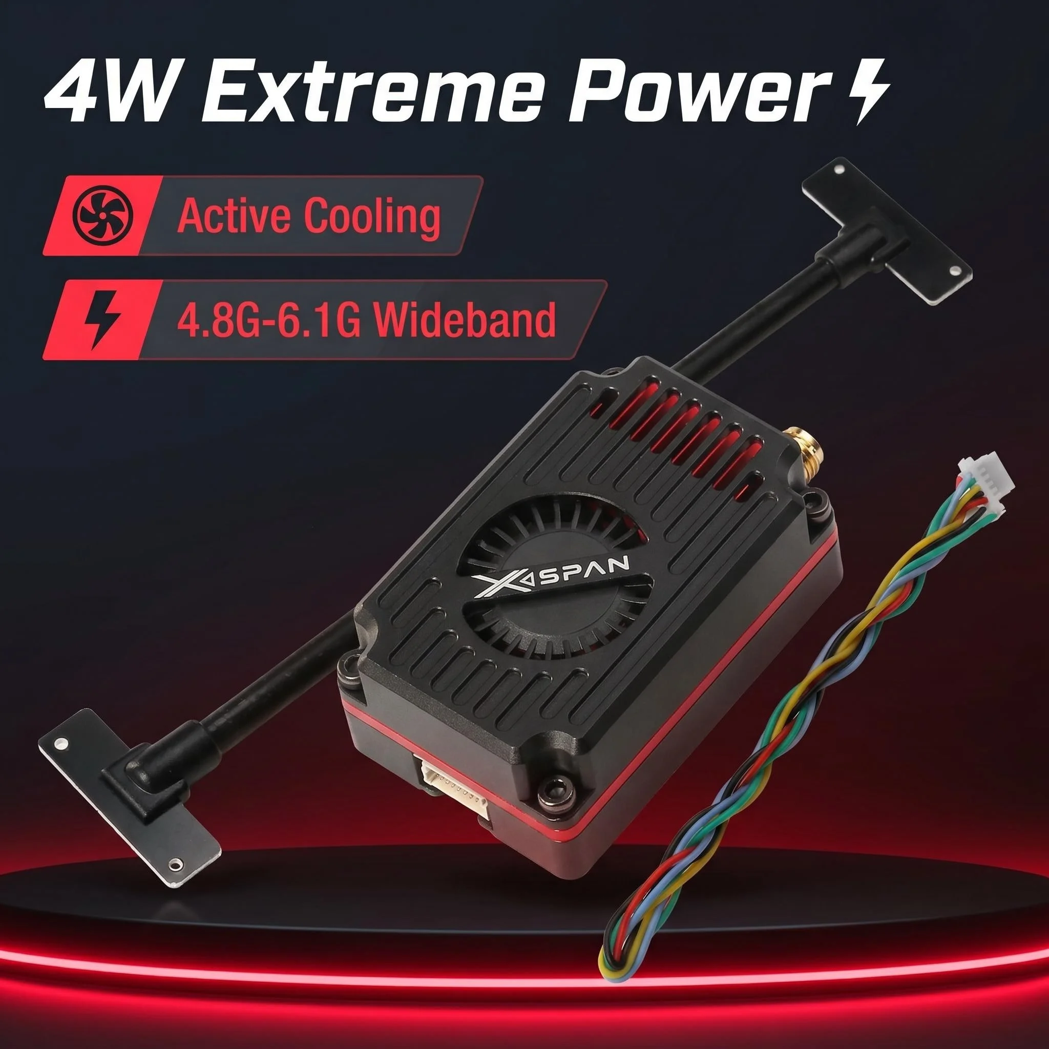 

[2026 New Release] Rush FPV XSPAN Video Transmitter, 48-channel ultra-wideband—a must-have for FPV racing.