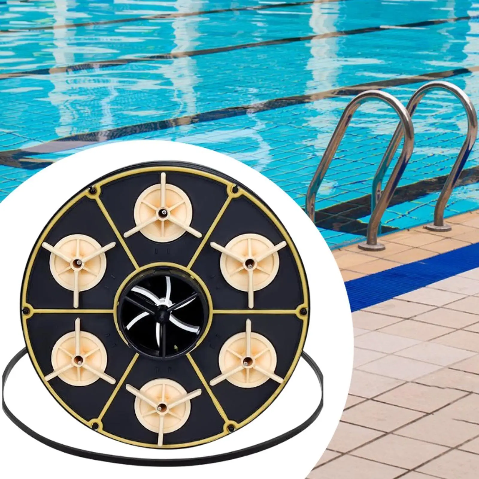 Pool Floor Cleaning System Accessories Six Port Module Water Valve Kit Premium Material for Pool Valve Spare