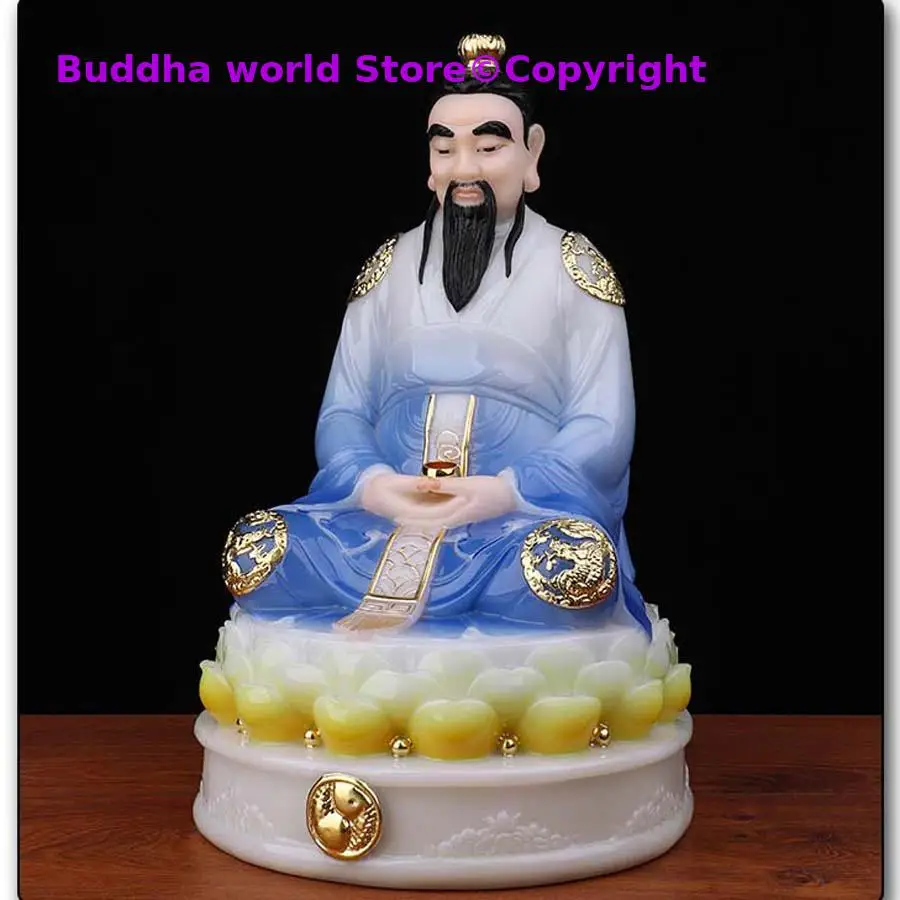 Buddhism Taoism ZU SHI home Patron saint Southeast Asia Propitious Prosperity YUAN SHI TIAN ZUN BUDDHA God jade FENG SHUI statue