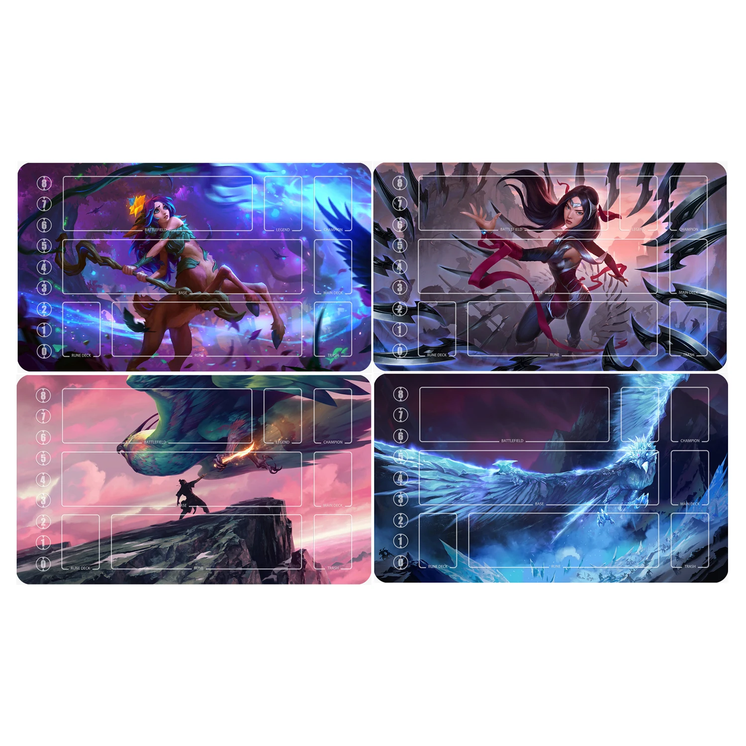

600X350X2Mm Diy Karmas Card Battle Mat Tcg Lillias Single Player Board Game Card Duel Plate Battle Mat Anime Cards Gift Toys
