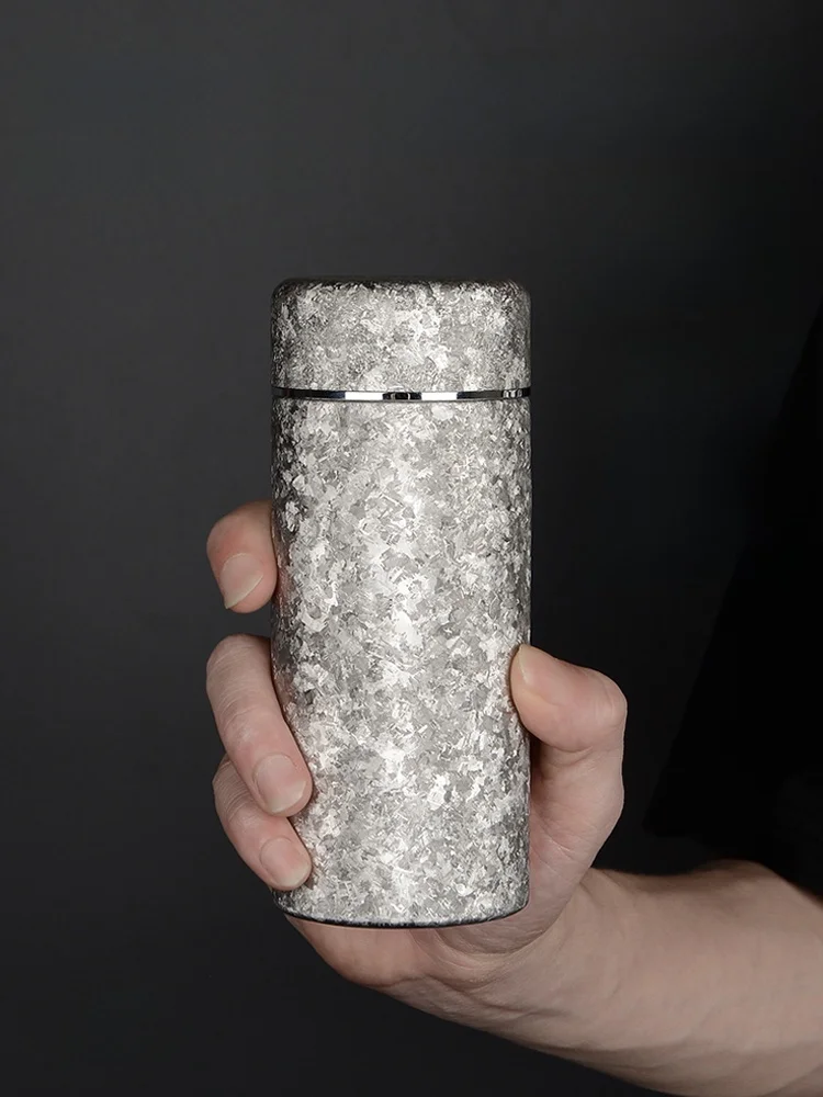 

Чайная кружка из чистого титана с изоляцией, малая емкость, удобная, для заваривания чая, титановая кружка для деловых подарков