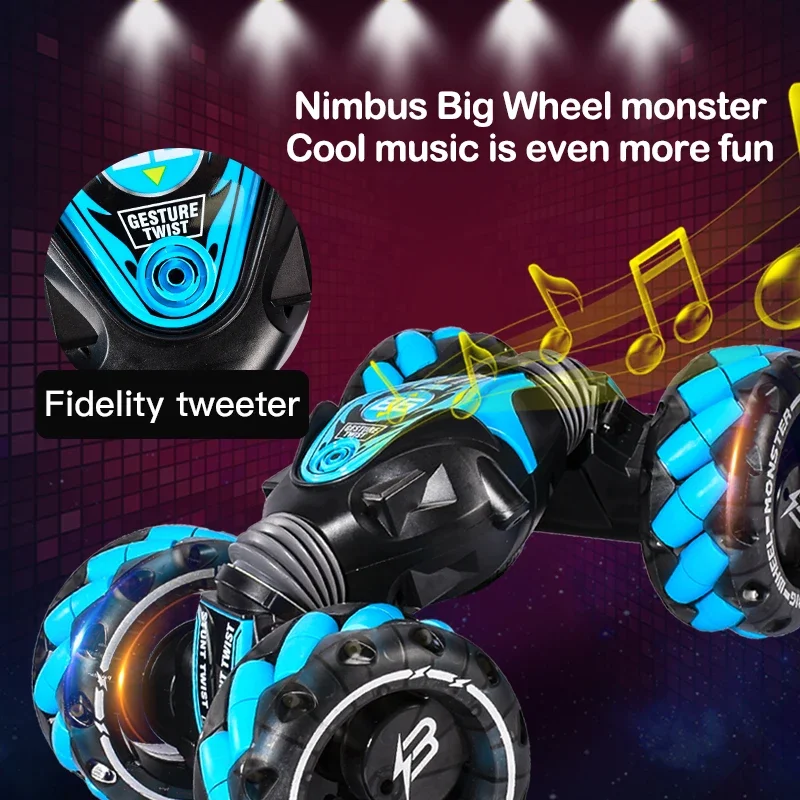 HOT1:12 4WD RC coche Radio gesto inducción música luz acrobacias Control remoto coche todoterreno Control niños juguetes para niños regalos