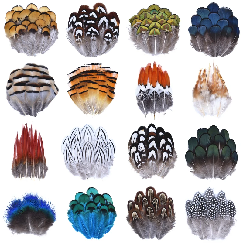 Wholesale Natural Peacock  Pheasant Feather Ostrich Plumes for Needlework and Handicrafts Headdress Small Decor Jewelry Creation