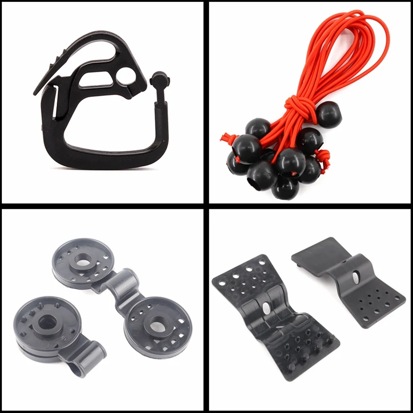 10pcs 필름 태양 그늘 그물 고정 클립 텐트 바람 로프 그로멧 정원 그물 클램프 캠핑 타포린 피팅