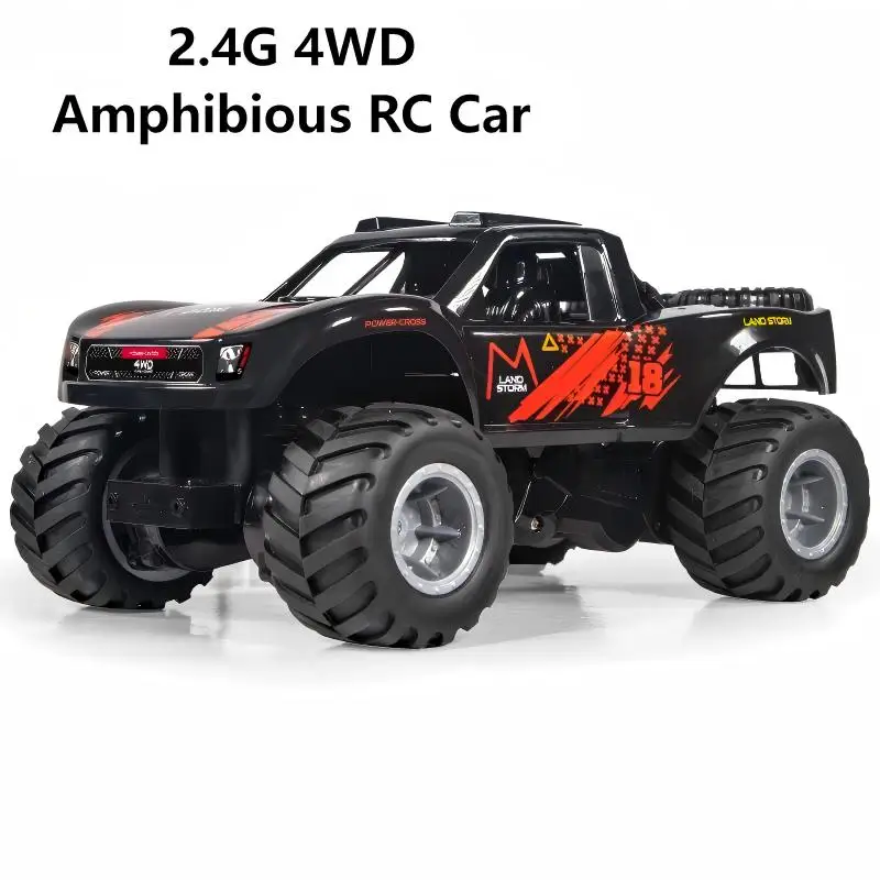

2.4G Amphibious RC Car 4WD All Terrain Off Road RC Vehicle Remote Control Waterproof Climbing Car Toy Gift for Boy Kid JJRC Q156