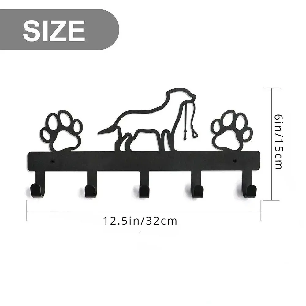 1pc Eisen Kunst, Metall Pfote Haustier Hund Kleiderbügel Mantel Schlüssel Blei Leine Wand Rack Halter Organizer, handtuch Rack, Organizer, Lagerung rack
