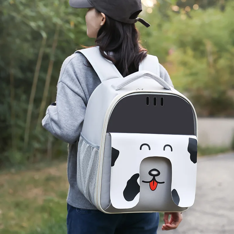 

Cute Cat Carrier Backpack Foldable Cat Backpack Ventilation Large Capacity Pet Carrying Bag For Outdoor Travel